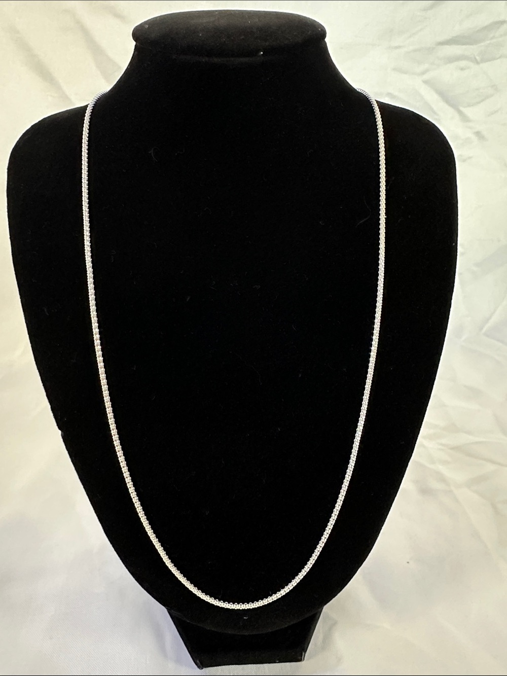 675: Brand New 925 Sterling Silver 24” 1.4mm Adjustable Box Chain Necklace